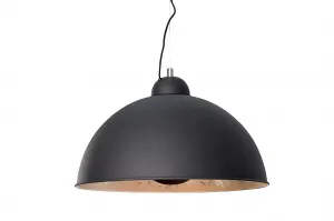 LuxD 17825 Lampa Atelier čierno-strieborná závesné svietidlo
