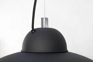 LuxD 17825 Lampa Atelier čierno-strieborná závesné svietidlo