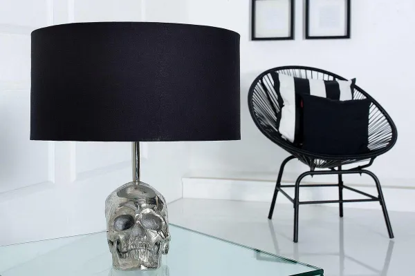 LuxD 20070 Stolná lampa Lebka / 44 cm