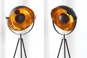 LuxD 20499 Stojanová lampa STAGE 140 čierno zlatá Stojanové svietidlo