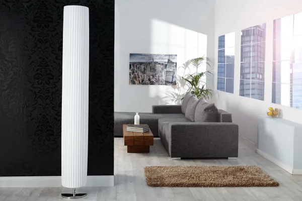 LuxD 17082 Stojanová PARLOR lampa biela Stojanové svietidlo