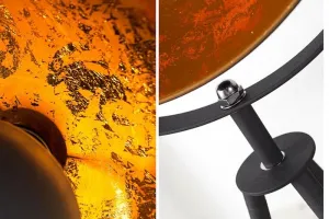 LuxD 20499 Stojanová lampa STAGE 140 čierno zlatá Stojanové svietidlo