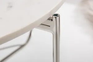 LuxD Dizajnový konferenčný stolík Tristen 62 cm mramor biely