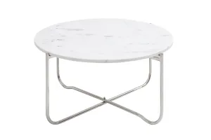 LuxD Dizajnový konferenčný stolík Tristen 62 cm mramor biely