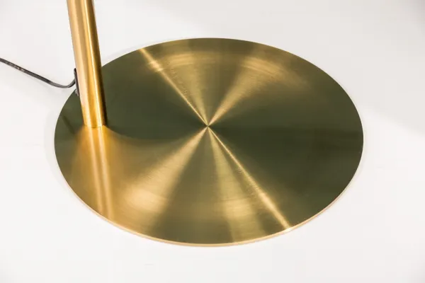 LuxD 24874 Štýlová stojanová lampa Arch 205 cm zlatá Stojanové svietidlo