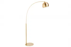 LuxD 24874 Štýlová stojanová lampa Arch 205 cm zlatá Stojanové svietidlo