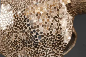 LuxD Nástenná dekorácia Randal 56 cm zlatá mozaika