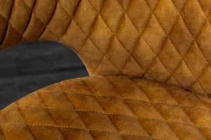 LuxD 24293 Dizajnová stolička Laney horčicovožltý zamat