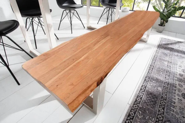 LuxD Dizajnová lavica Massive Honey 200 cm akácia