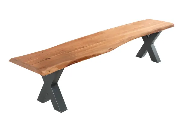 LuxD Dizajnová lavica Massive X Honey 200 cm akácia