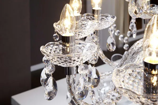 Závesná lampa SEATTLE luster Dekorhome Priehľadná