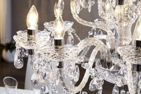 Závesná lampa SEATTLE luster Dekorhome Priehľadná