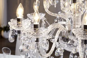 Závesná lampa SEATTLE luster Dekorhome Priehľadná