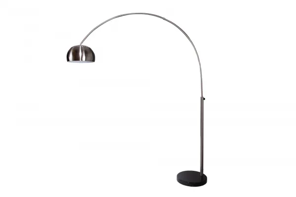 Stojaca lampa BANGUI 170 - 210 cm Dekorhome Strieborná / čierna