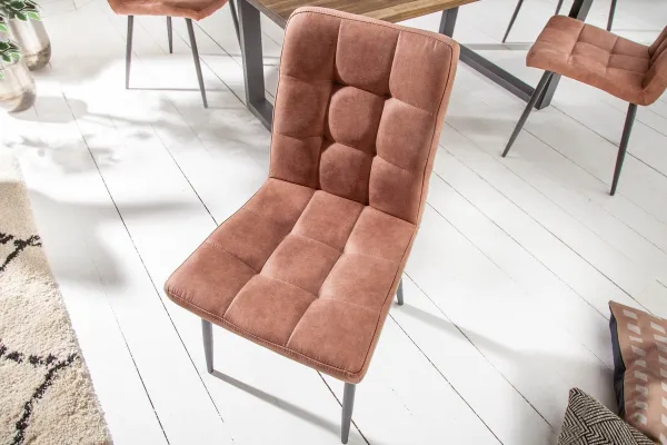 LuxD 24718 Dizajnová stolička Modern vintage hnedá