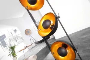 LuxD 17105 Stojanová lampa STAGE čierna Stojanové svietidlo