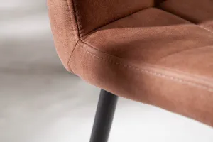 LuxD 24718 Dizajnová stolička Modern vintage hnedá