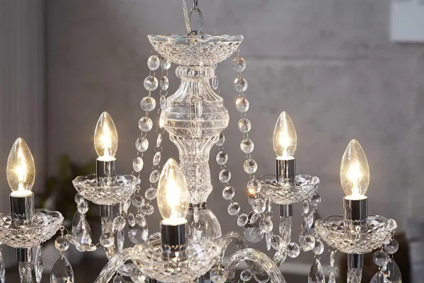 Závesná lampa SEATTLE luster Dekorhome Priehľadná