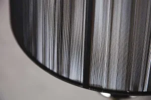 Stojacia lampa LUANDA Dekorhome Čierna