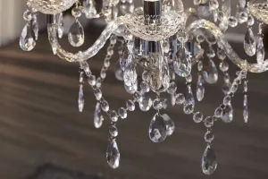 Závesná lampa SEATTLE luster Dekorhome Priehľadná