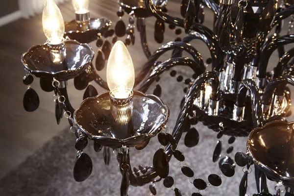 Závesná lampa SEATTLE luster Dekorhome Čierna