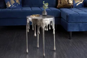 LuxD Dizajnový konferenčný stolík Gwendolyn 51 cm strieborný