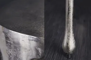 LuxD Dizajnový konferenčný stolík Gwendolyn 51 cm strieborný