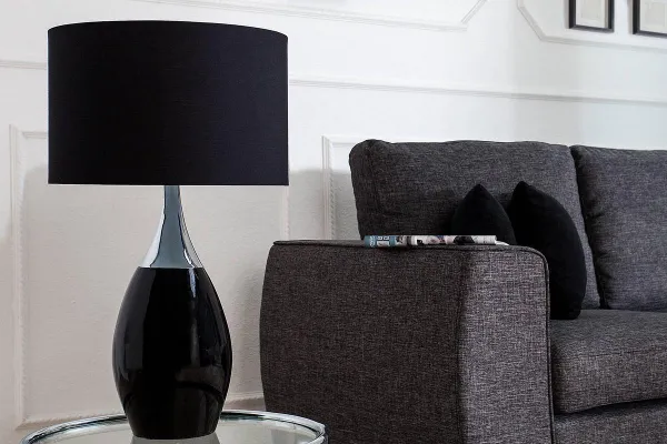 LuxD 18132 Stolná lampa Aaria 60 cm čierna