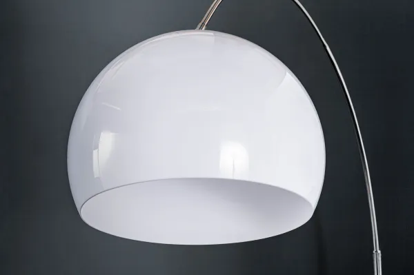 Stojaca lampa BANGUI 175 - 205 cm Dekorhome Biela