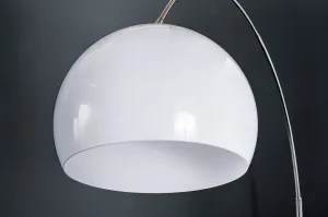 Stojaca lampa BANGUI 175 - 205 cm Dekorhome Biela