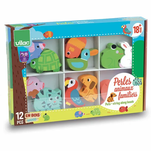 Vilac Drevená prevliekačka ANIMALS