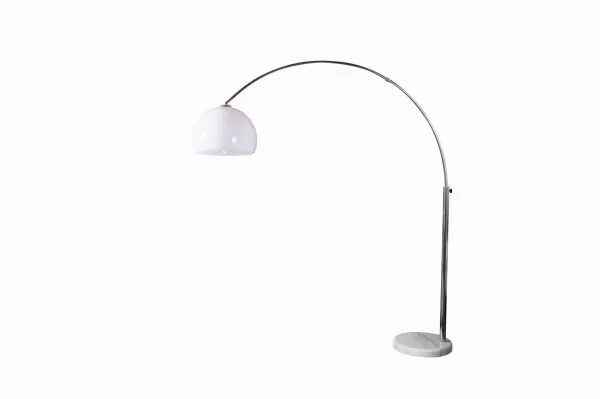 Stojaca lampa BANGUI 175 - 205 cm Dekorhome Biela