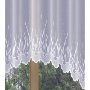 Hotová záclona alebo balkónový komplet, IGNIS, biela 180 x 250 cm