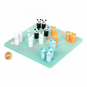 Small foot Drevená spoločenská hra Človeče nehnevaj sa ANIMALS