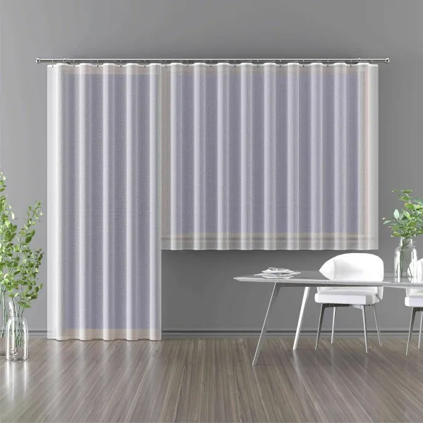 Hotová záclona alebo balkónový komplet, Venuša s olovkom, biela 300 x 180