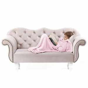 Detská deka s rukávmi DecoKing Lazy ružová, velikost 90x105