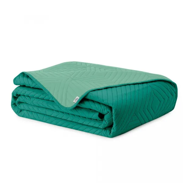 Prehoz na posteľ AmeliaHome Softa zelený, velikost 220x240
