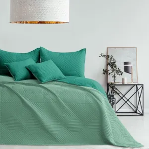 Prehoz na posteľ AmeliaHome Softa zelený, velikost 220x240