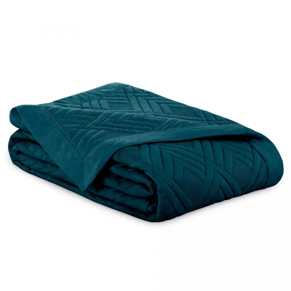 Prehoz na posteľ AmeliaHome Ophelia III indigo, velikost 220x240