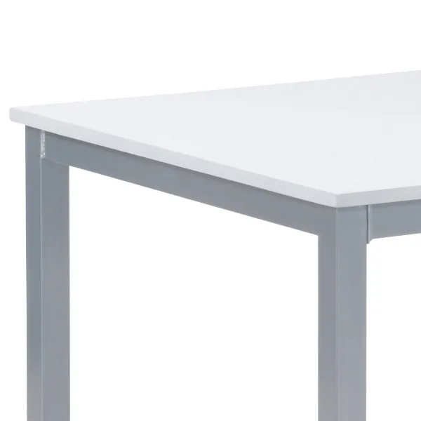Minimalistický jedálenský stôl, šedo-biela, 110 x 70 x 75 cm