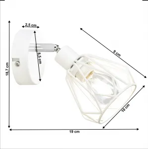 Nástenná lampa OKIRA TYP 2 Tempo Kondela Biela