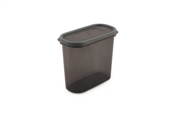 18 dielny set úložných dóz, plast, sivé
