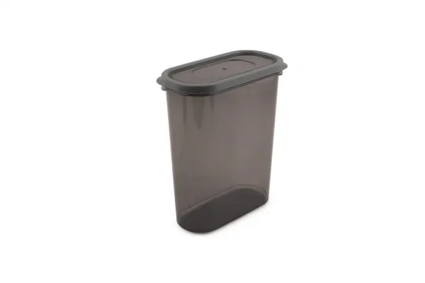 18 dielny set úložných dóz, plast, sivé