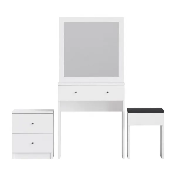 Set kozmetického a nočného stolíka, biely