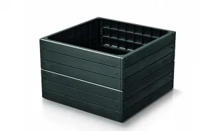 Prosperplast Vyvýšený záhon BASE WOODY 75,6 cm antracit