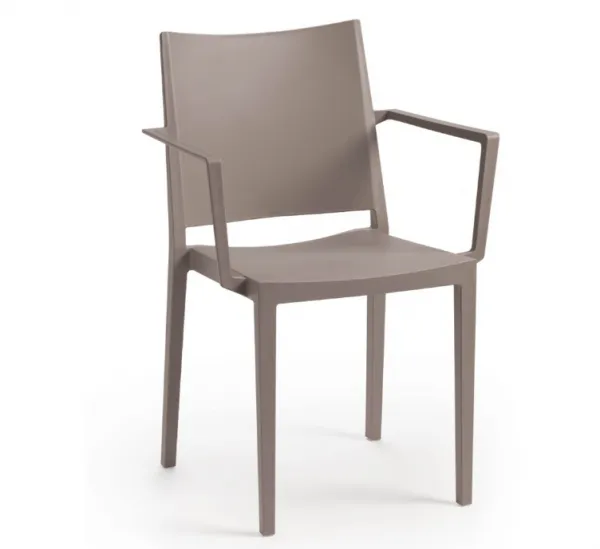 ArtRoja Záhradná stolička MOSK ARMCHAIR Farba: Sivá