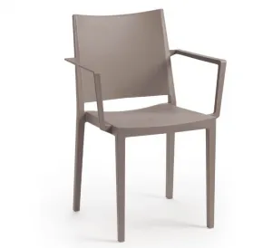 ArtRoja Záhradná stolička MOSK ARMCHAIR Farba: Sivá