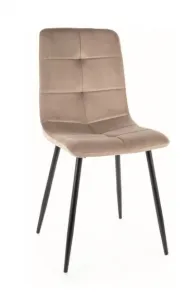 Signal Jedálenská stolička IVO VELVET Farba: Sivá / Bluvel 14