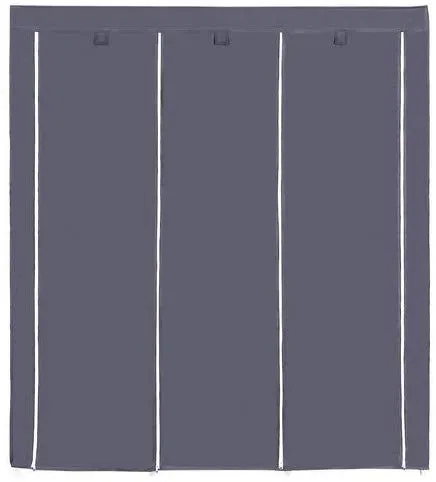SONGMICS Šatník, látková, sivá, 150x175 cm
