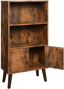 SONGMICS Knižnica retro dizajn 60x120cm hnedá